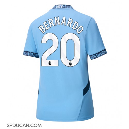 Zenski Nogometni Dres Manchester City Bernardo Silva #20 Domaci 2024-25 Kratak Rukav